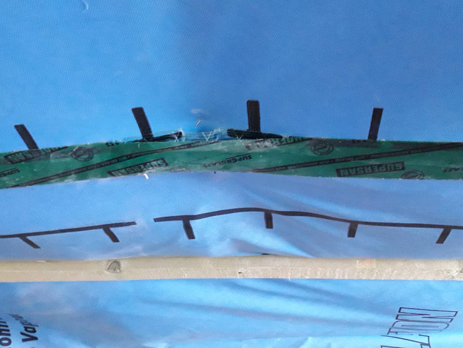 Falsch verklebte Dampfbremsbahn